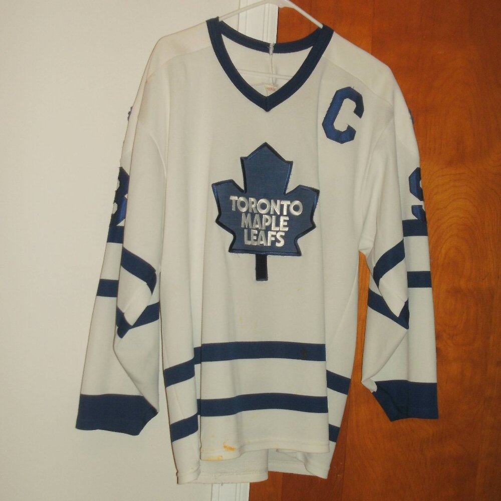 90s Vintage CCM Toronto Maple Leafs #93 Doug Gilmour C Hockey Jersey Maska sz L